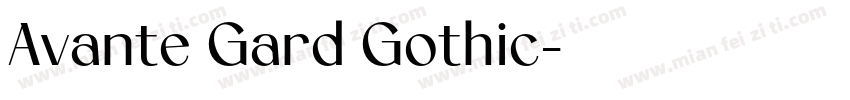Avante Gard Gothic字体转换